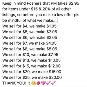 Be kind. No lowballing.